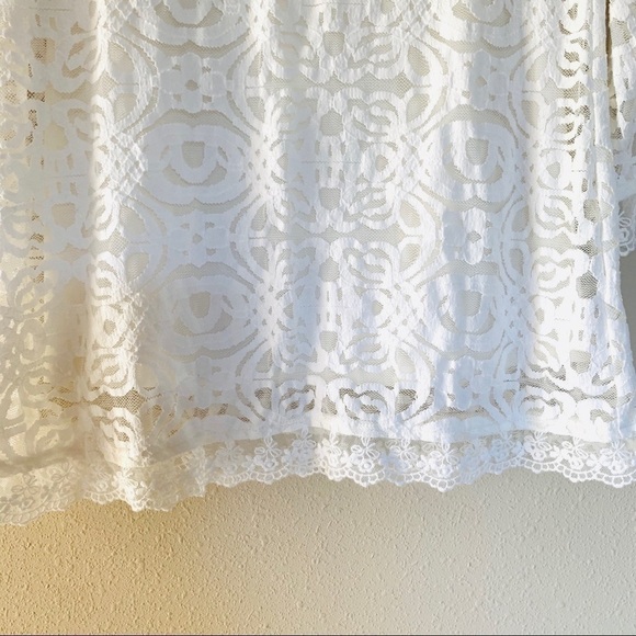 ALFANI•white lace overlay blouse - Picture 5 of 8